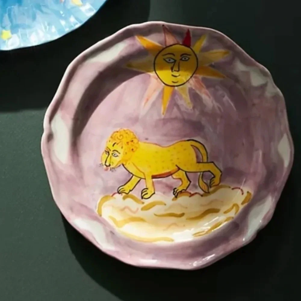 Anthropologie Claudia Rankin Celestial Dessert Plate